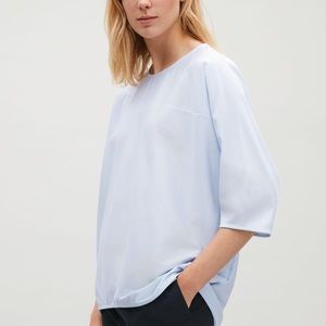 COS Light Blue Oversized Blouse